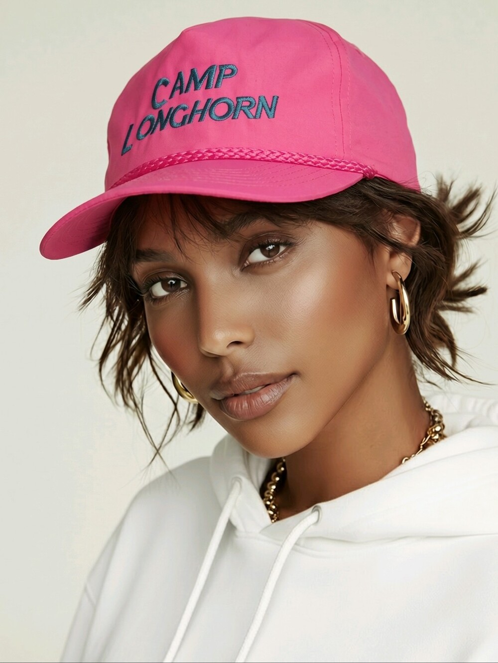Camp Longhorn Pink Baseball Hat